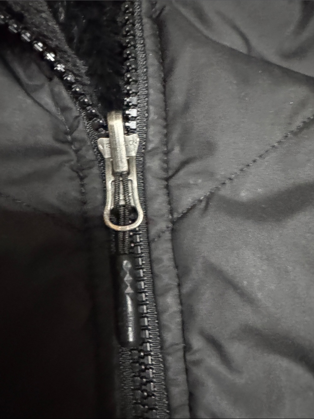 The North Face Women's Black Quilted Vest with Faux-Fur Collar - Picture 8 of 11